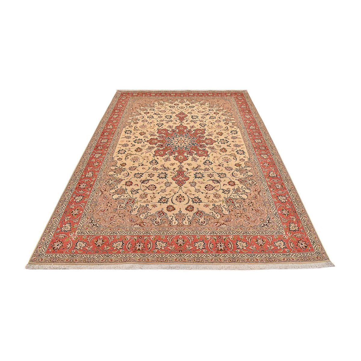 Tapis persan - Tabriz - Royal - 296 x 203 cm - beige