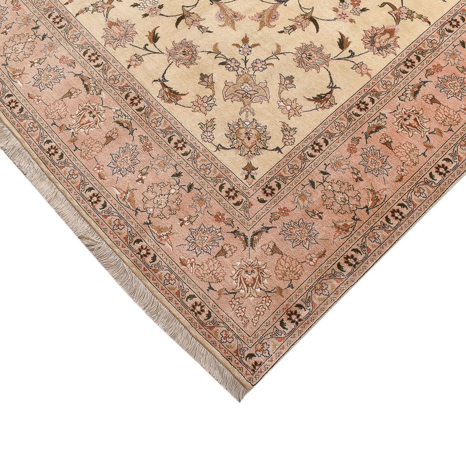 Tapis persan - Keshan - 305 x 203 cm - beige