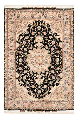 Tapis persan - Tabriz - Royal - 255 x 158 cm - bleu foncé