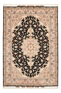 Tapis persan - Tabriz - Royal - 255 x 158 cm - bleu foncé