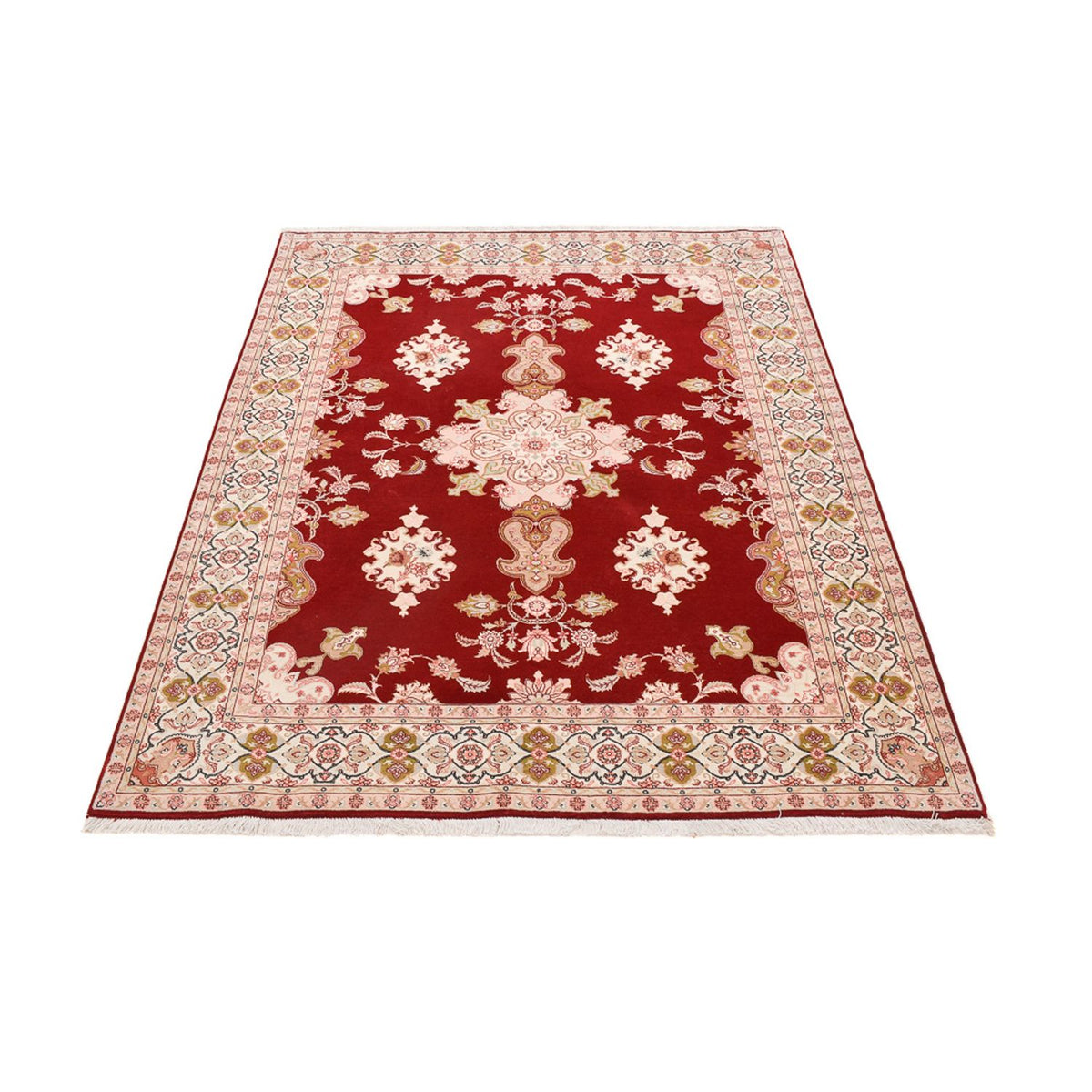 Tapis persan - Tabriz - Royal - 203 x 152 cm - rouge