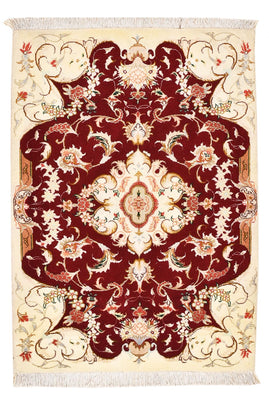 Tapis persan - Tabriz - Royal - 90 x 60 cm - rouge