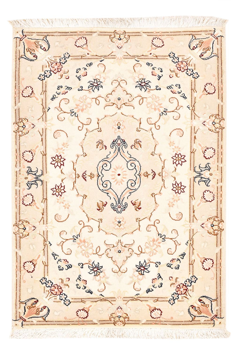 Tapis persan - Tabriz - Royal - 91 x 60 cm - crème