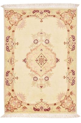 Tapis persan - Tabriz - Royal - 89 x 58 cm - beige clair