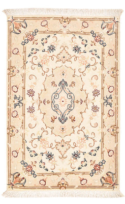 Tapis persan - Tabriz - Royal - 90 x 60 cm - beige clair