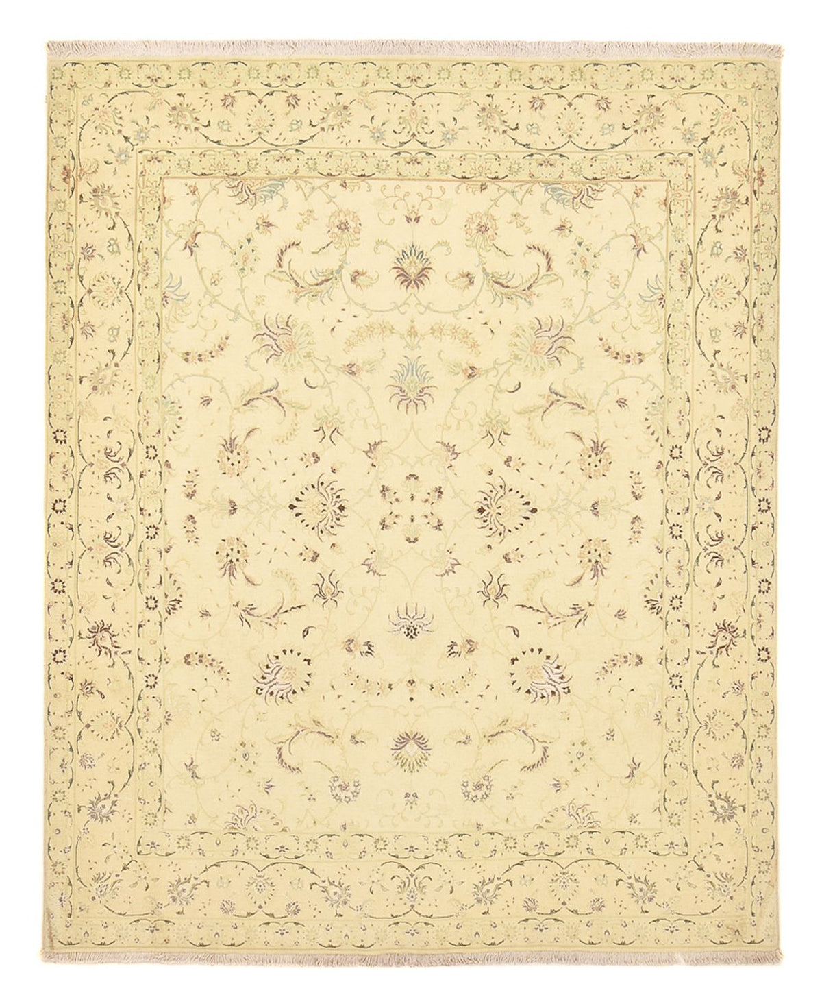 Tapis persan - Tabriz - Royal - 240 x 200 cm - vert clair