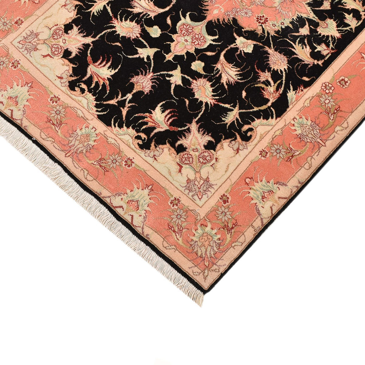 Tapis persan - Tabriz - Royal - 116 x 75 cm - bleu foncé