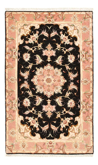 Tapis persan - Tabriz - Royal - 123 x 74 cm - bleu foncé