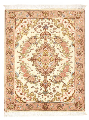 Tapis persan - Tabriz - Royal - 82 x 62 cm - beige foncé