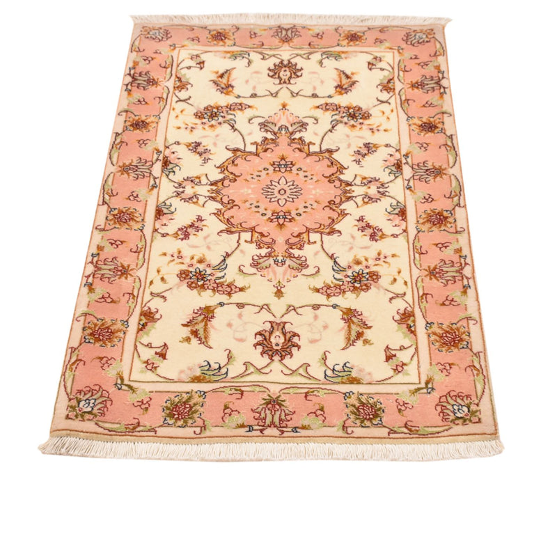 Tapis persan - Tabriz - Royal - 101 x 66 cm - beige clair