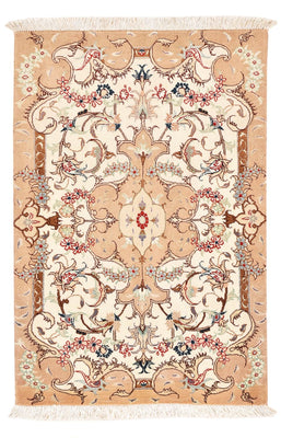 Tapis persan - Tabriz - Royal - 92 x 59 cm - beige clair