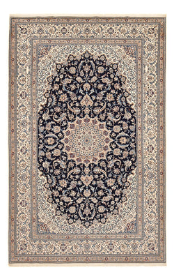 Tapis persan - Nain - Premium - 314 x 200 cm - bleu foncé