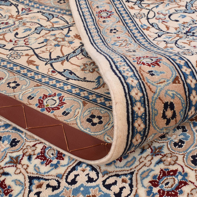 Tapis persan - Nain - Premium - 314 x 200 cm - bleu foncé