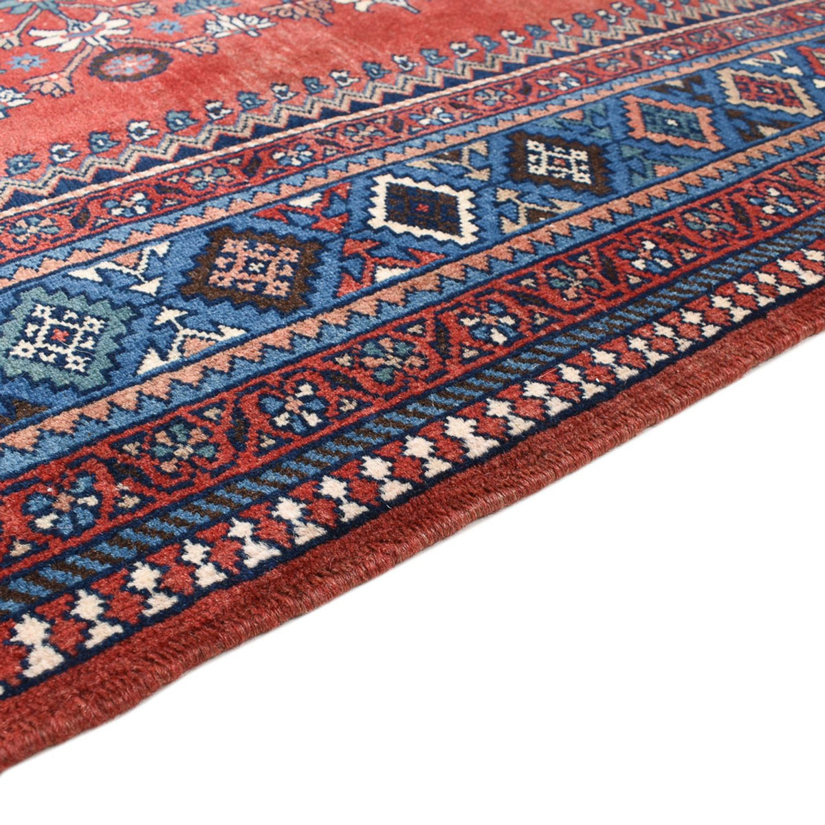 Tapis persan - Nomadic - 260 x 207 cm - rouge