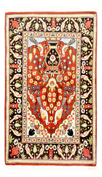 Tapis persan - Ghom - 105 x 60 cm - multicolore