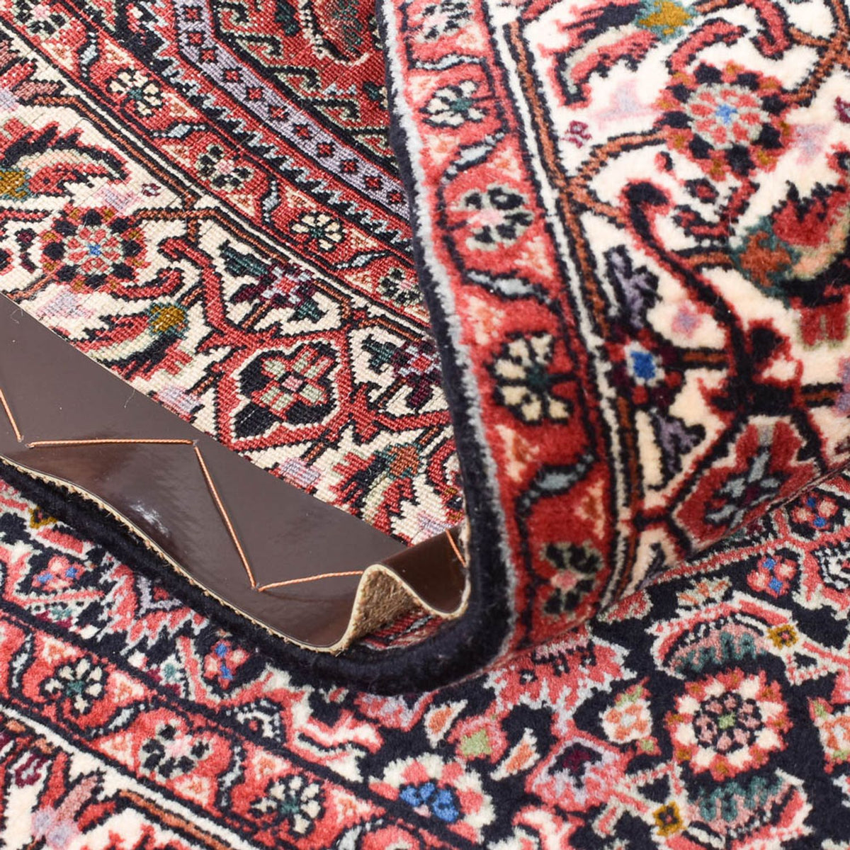 Tapis persan - Bidjar - 156 x 110 cm - rouge clair