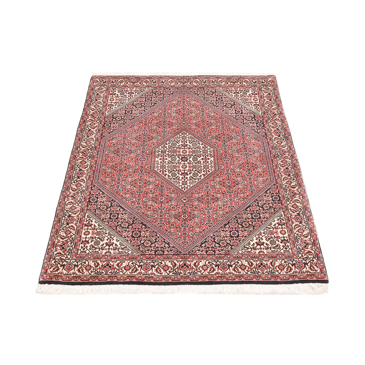 Tapis persan - Bidjar - 156 x 110 cm - rouge clair