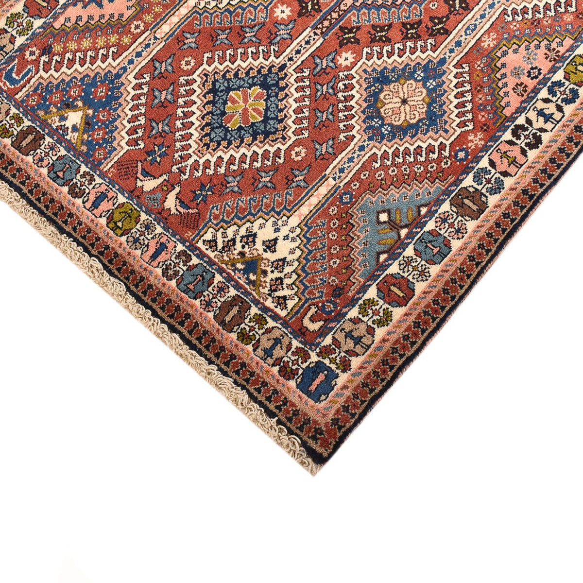 Tapis persan - Nomadic - 127 x 85 cm - multicolore