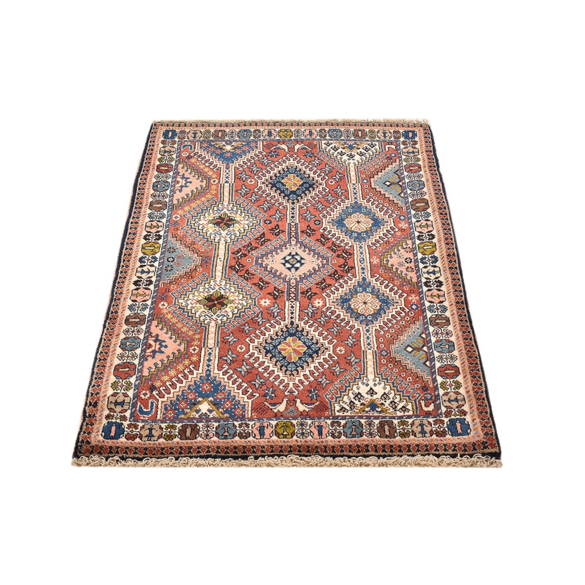 Tapis persan - Nomadic - 127 x 85 cm - multicolore