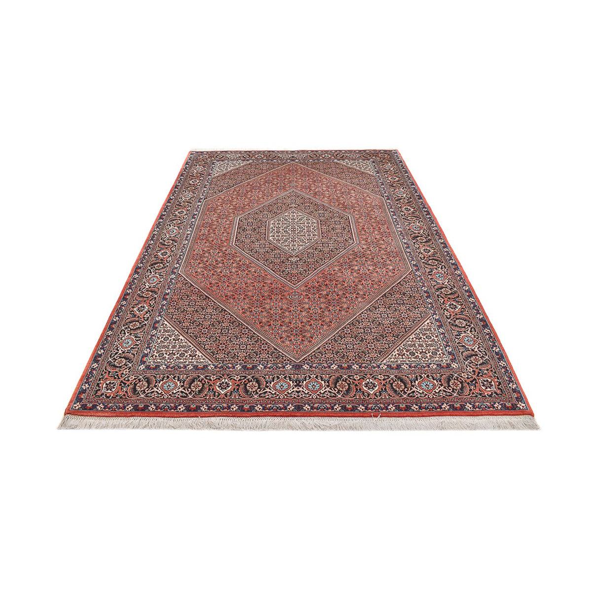 Tapis persan - Bidjar - 295 x 200 cm - rouge foncé