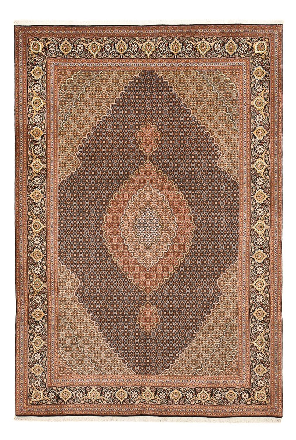 Tapis persan - Tabriz - Royal - 303 x 203 cm - beige foncé