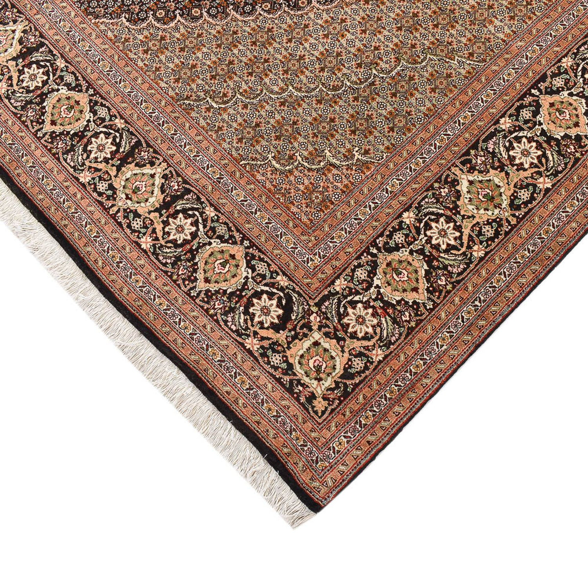 Tapis persan - Tabriz - Royal - 303 x 203 cm - beige foncé