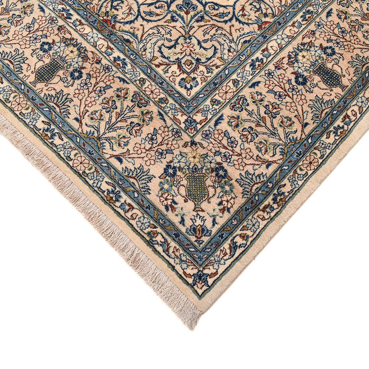 Tapis persan - Keshan - 305 x 206 cm - crème