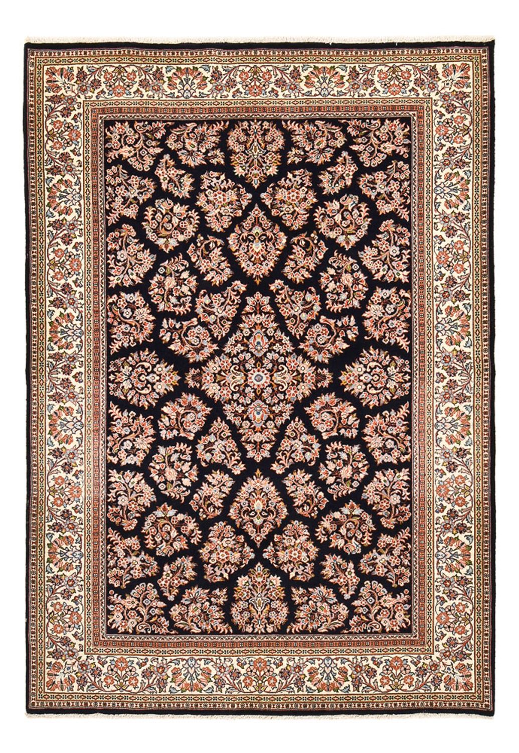 Tapis persan - Classique - 244 x 174 cm - bleu foncé