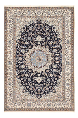 Tapis persan - Nain - Premium - 294 x 202 cm - bleu foncé
