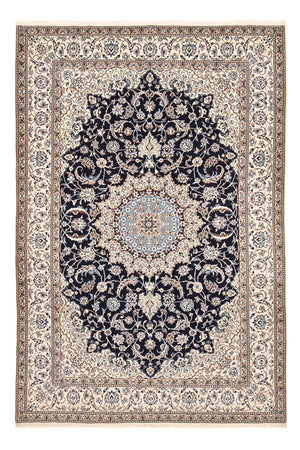 Tapis persan - Nain - Premium - 294 x 202 cm - bleu foncé