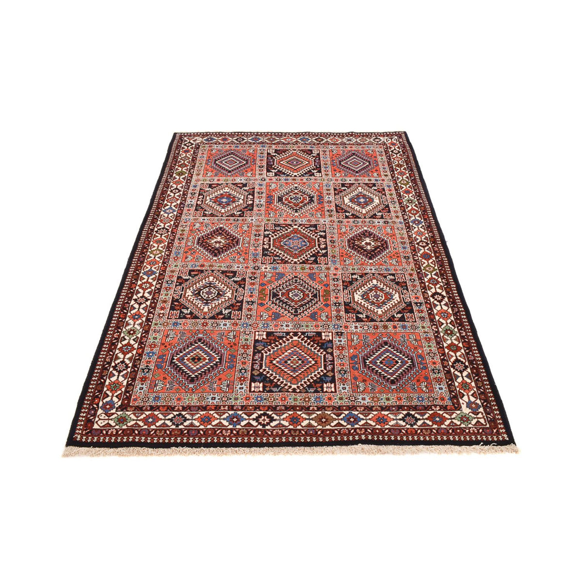 Tapis persan - Nomadic - 243 x 160 cm - rouge clair
