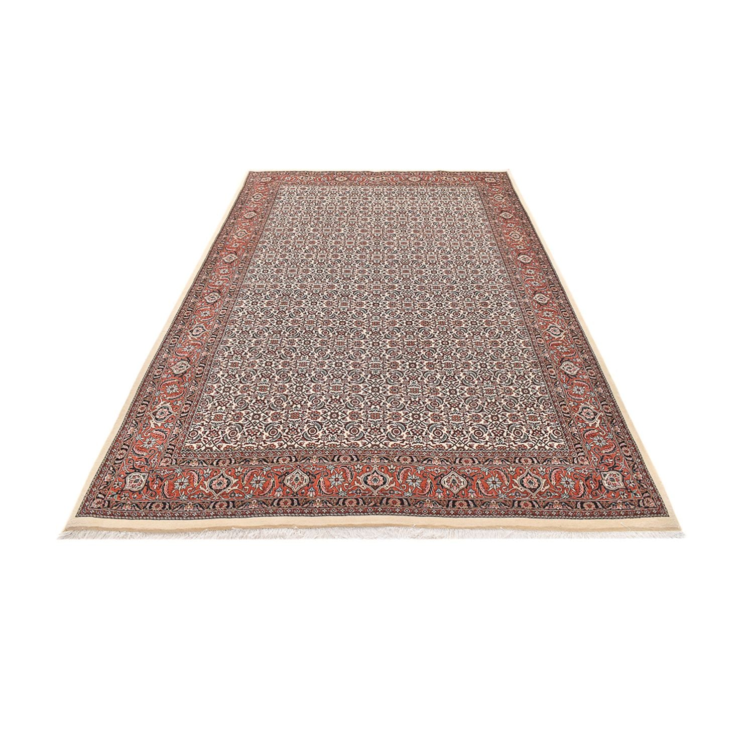 Tapis persan - Bidjar - 305 x 202 cm - rouge foncé