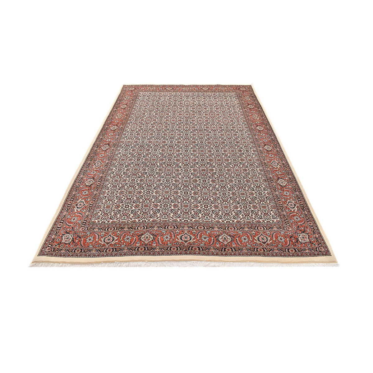 Tapis persan - Bidjar - 305 x 202 cm - rouge foncé
