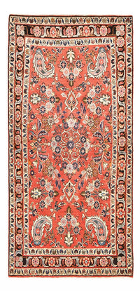 Tapis de couloir Tapis persan - Nomadic - 204 x 102 cm - rouge clair