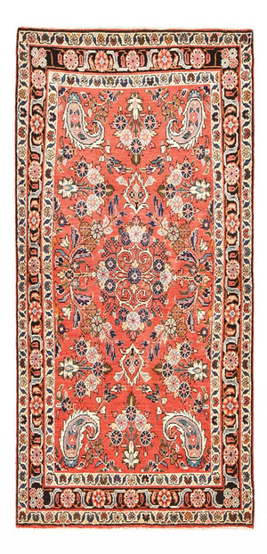 Tapis de couloir Tapis persan - Nomadic - 204 x 102 cm - rouge clair