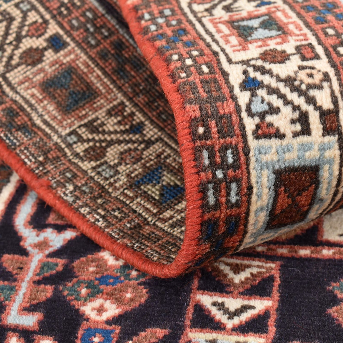 Tapis de couloir Tapis persan - Nomadic - 203 x 67 cm - vert menthe