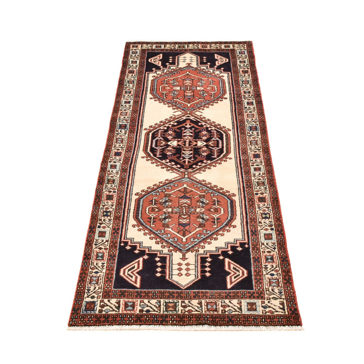 Tapis de couloir Tapis persan - Nomadic - 203 x 67 cm - vert menthe