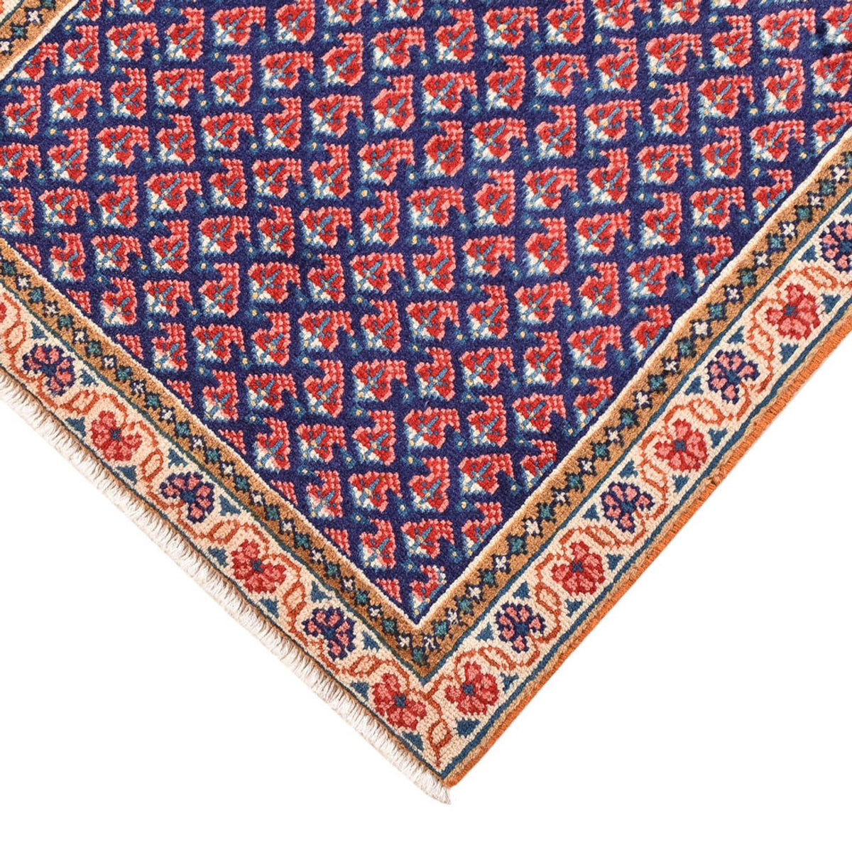 Tapis de couloir Tapis persan - Mir - 202 x 60 cm - terracotta