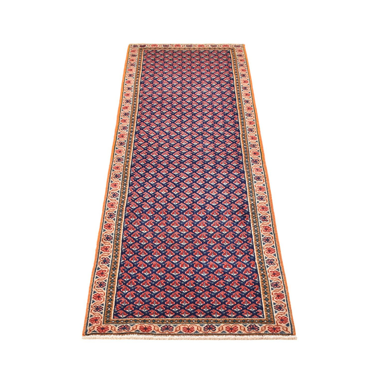 Tapis de couloir Tapis persan - Mir - 202 x 60 cm - terracotta