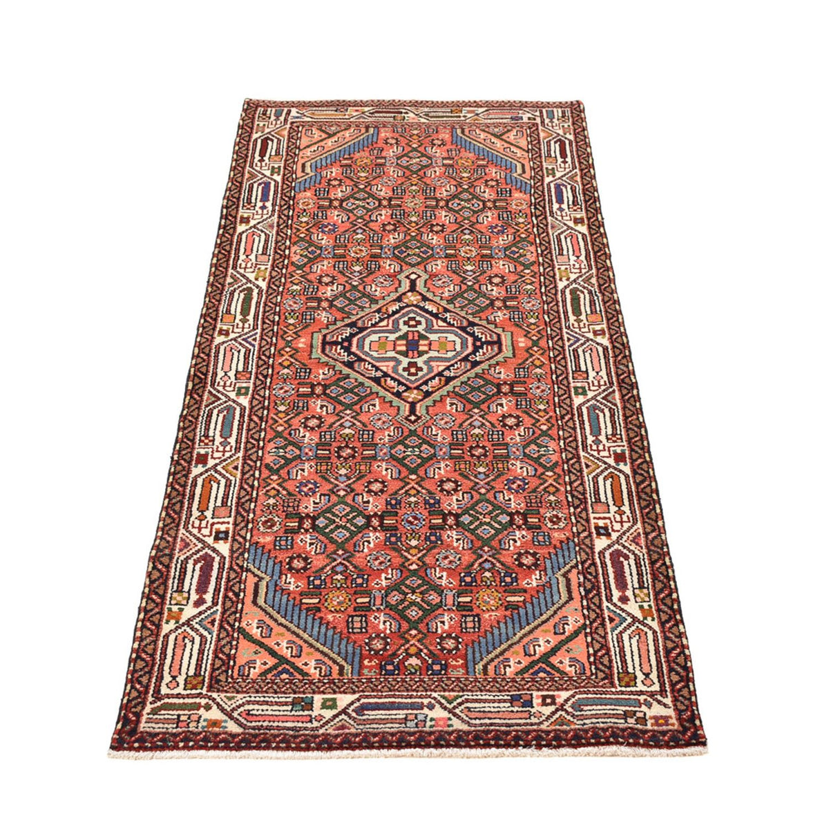 Tapis de couloir Tapis persan - Nomadic - 206 x 79 cm - rouge clair