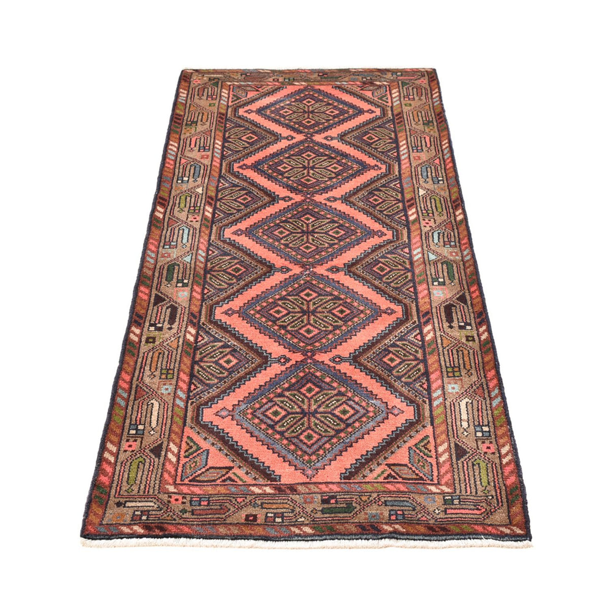 Tapis de couloir Tapis persan - Nomadic - 185 x 78 cm - beige foncé