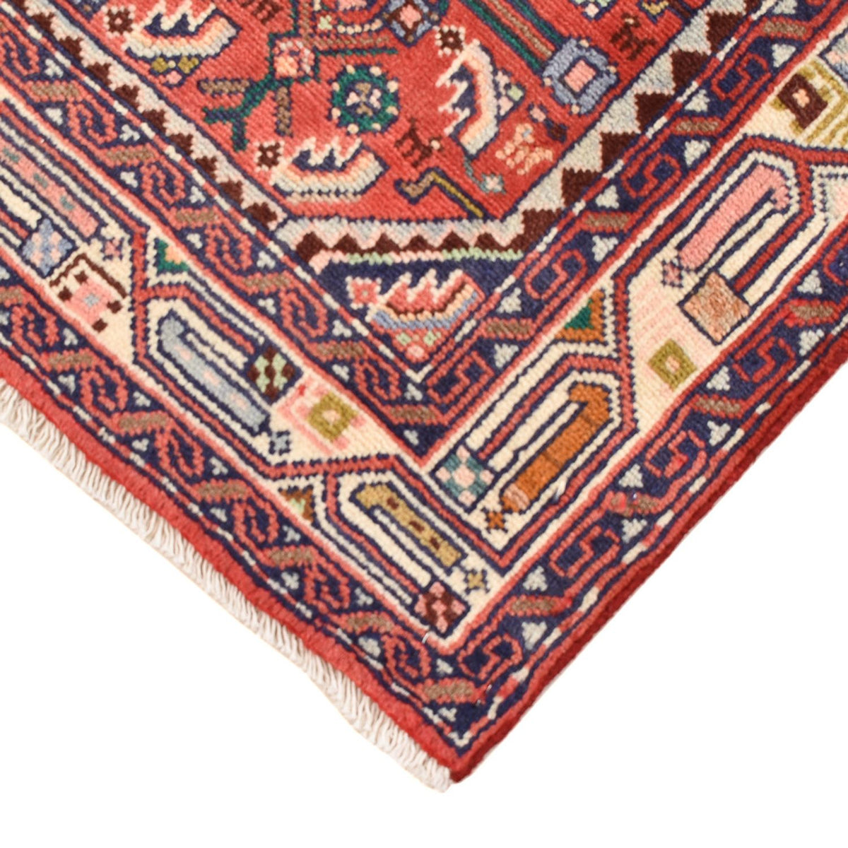Tapis de couloir Tapis persan - Nomadic - 208 x 83 cm - rouge clair