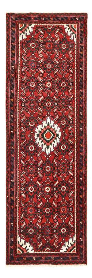 Tapis de couloir Tapis persan - Nomadic - 195 x 64 cm - rouge foncé