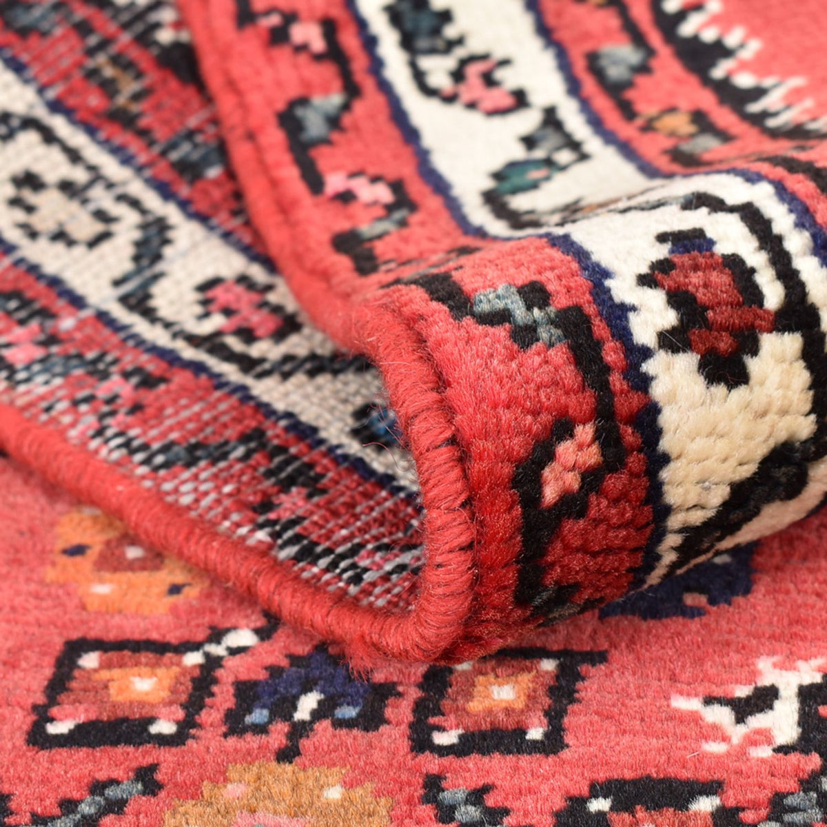 Tapis de couloir Tapis persan - Nomadic - 220 x 75 cm - rouge