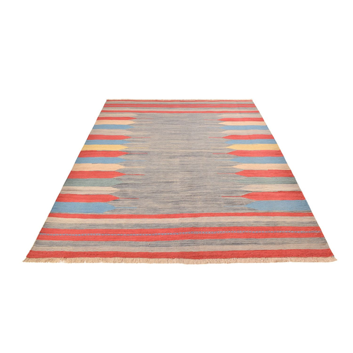 Tapis Kelim - Tendance - 293 x 199 cm - multicolore