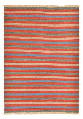 Tapis Kelim - Tendance - 203 x 149 cm - multicolore