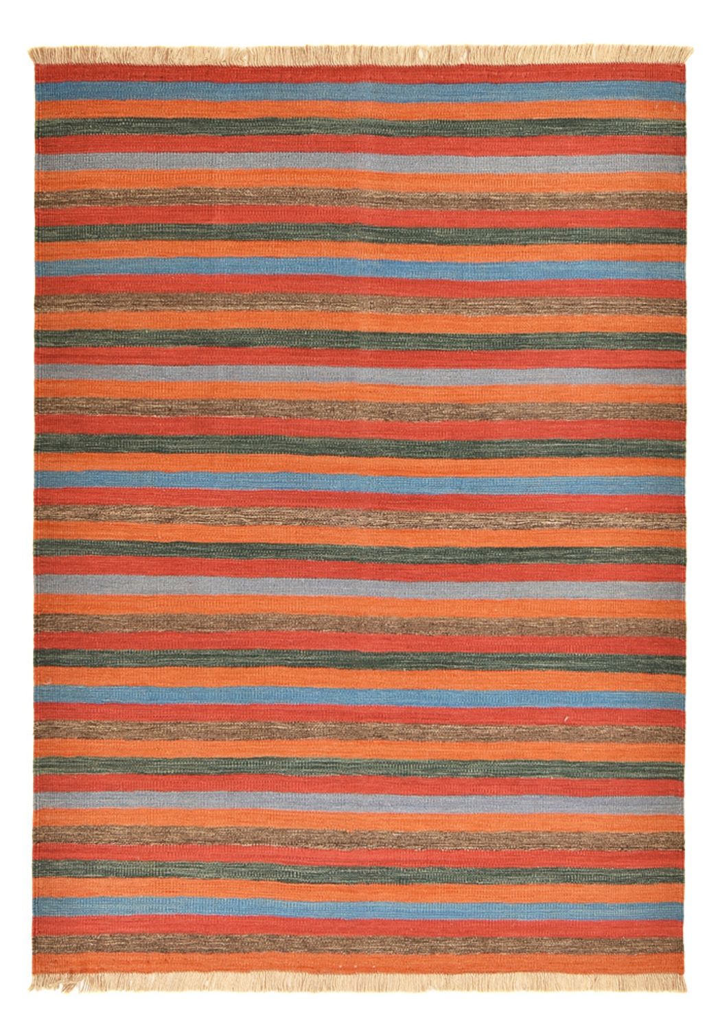Tapis Kelim - Tendance - 200 x 146 cm - multicolore