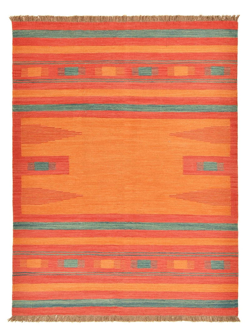 Tapis Kelim - Tendance - 203 x 155 cm - multicolore