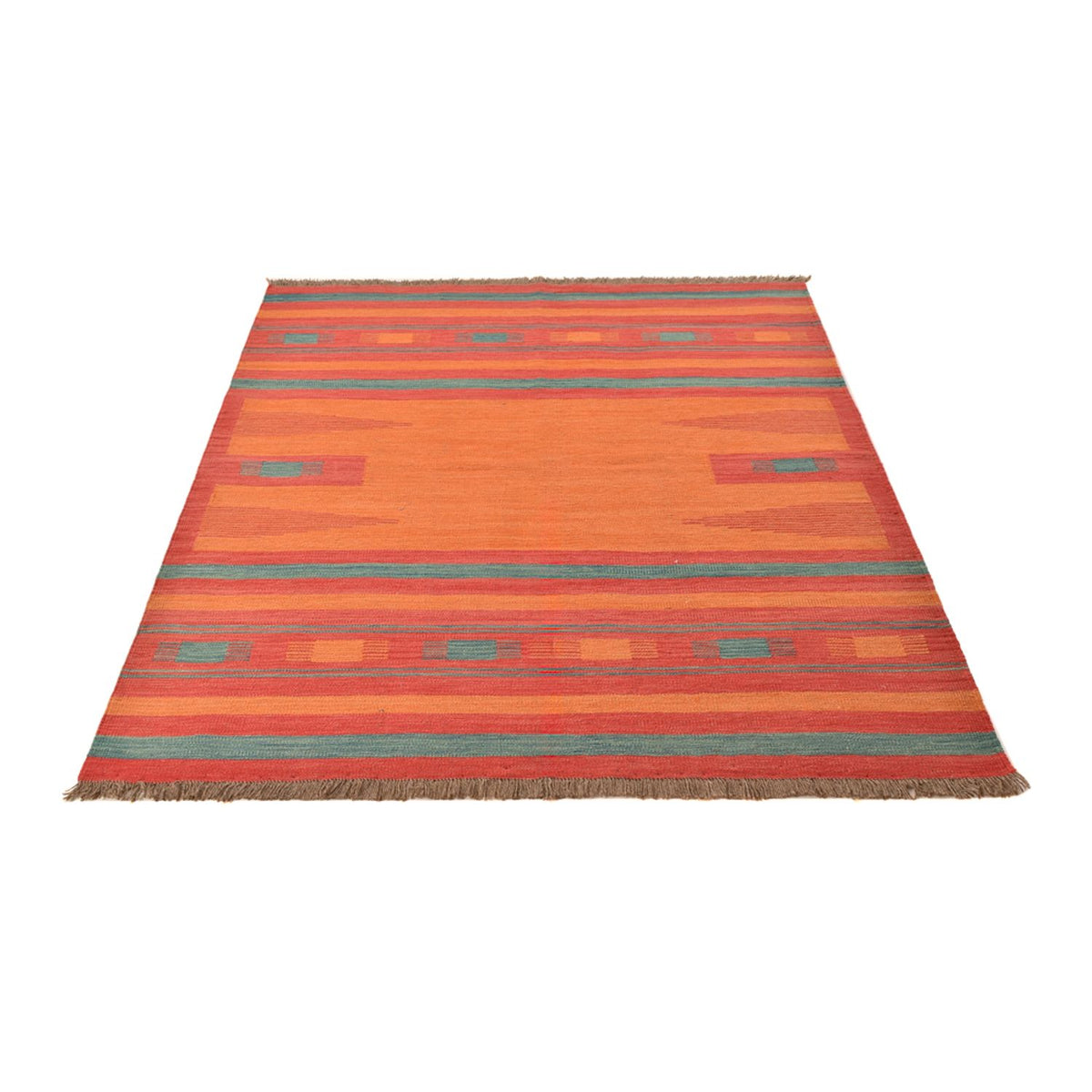Tapis Kelim - Tendance - 203 x 155 cm - multicolore