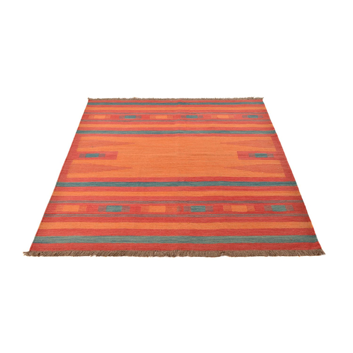 Tapis Kelim - Tendance - 201 x 155 cm - multicolore